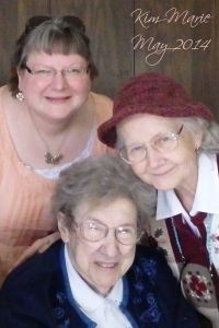 A photo of me, my mom, and friend Isabel at a visit with Isabel back in May 2014.