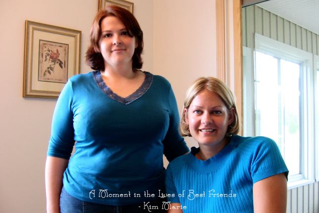 Two friends in their mid-twenties. One standing, One sitting. One lives today, One is missed greatly. Signed, "A moment in the life of two friends. - Kim Marie"